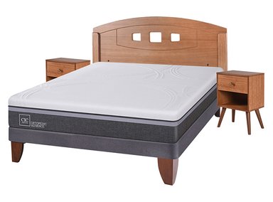 JUEGO DE DORMITORIO CIC CAMA EUROPEA ORTOPEDIC ADVANCE BN 2 PLAZAS + SET NEW GALES - 2