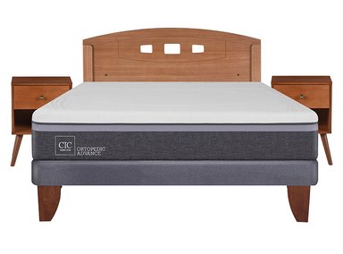 JUEGO DE DORMITORIO CIC CAMA EUROPEA ORTOPEDIC ADVANCE BN 2 PLAZAS + SET NEW GALES - 1