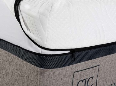 JUEGO DE DORMITORIO CIC CAMA EUROPEA BALANCE BD 2 PLAZAS + RESPALDO NEW DUBLIN CHOCOLATE - 3