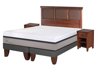 JUEGO DE DORMITORIO CIC CAMA EUROPEA BALANCE BD 2 PLAZAS + SET NEW TORINO - 2