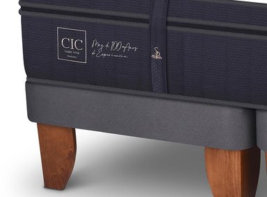 JUEGO DE DORMITORIO CIC CAMA EUROPEA SUPER PREMIUM BD 2 PLAZAS + SET NEW TORINO - 4