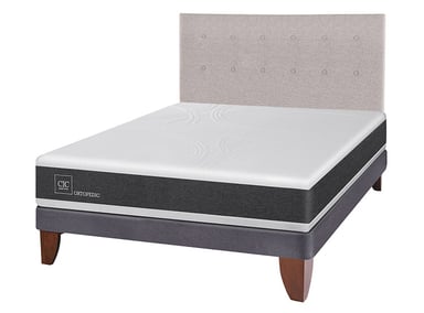 JUEGO DE DORMITORIO CIC CAMA EUROPEA NEW ORTOPEDIC BN 2 PLAZAS + RESPALDO TIGRIS - 2