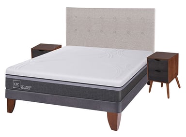 JUEGO DE DORMITORIO CIC CAMA EUROPEA ORTOPEDIC ADVANCE BN 2 PLAZAS + SET TIGRIS - 2