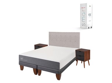 JUEGO DE DORMITORIO CIC CAMA EUROPEA SMART BD 2 PLAZAS + SET TIGRIS - 2