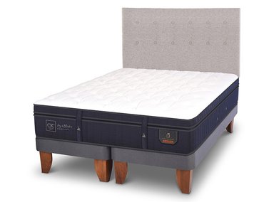 JUEGO DE DORMITORIO CIC CAMA EUROPEA SUPER PREMIUM BD 2 PLAZAS + RESPALDO TIGRIS - 2