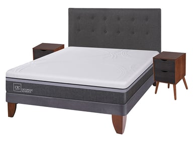 JUEGO DE DORMITORIO CIC CAMA EUROPEA ORTOPEDIC ADVANCE BN 2 PLAZAS + EUFRATES - 1