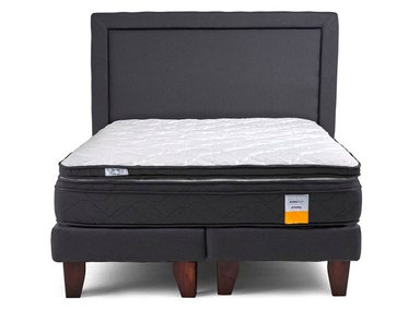JUEGO DE DORMITORIO DRIMKIP CAMA EUROPEA KING + RESPALDO + TOPPER - 2