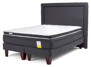 JUEGO DE DORMITORIO DRIMKIP CAMA EUROPEA KING + RESPALDO + TOPPER - 1