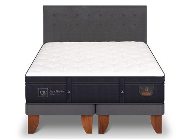 JUEGO DE DORMITORIO CIC CAMA EUROPEA SUPER PREMIUM KING + RESPALDO EUFRATES - 1