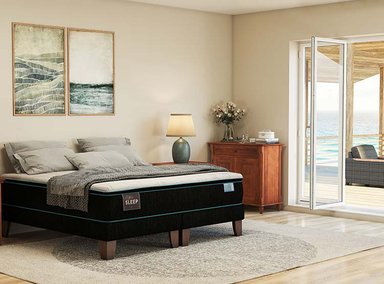 JUEGO DE DORMITORIO CIC CAMA EUROPEA GREEN SLEEP BD KING + SET EUFRATES - 6