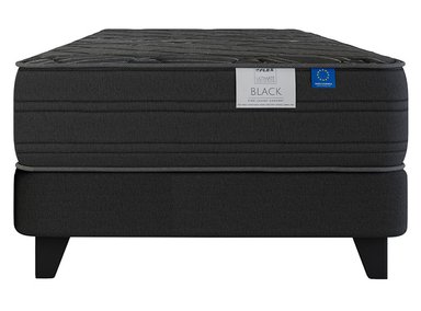 CAMA EUROPEA FLEX BLACK BOX TOP 1.5 PLAZAS GRAFITO - 1