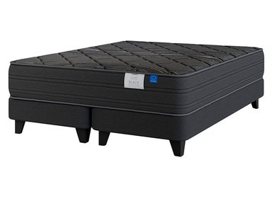 CAMA EUROPEA FLEX BLACK BOX TOP BD 2 PLAZAS GRAFITO - 2
