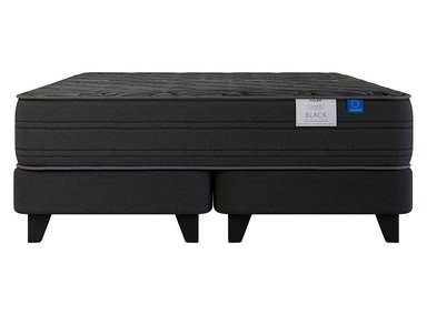 CAMA EUROPEA FLEX BLACK BOX TOP BD 2 PLAZAS GRAFITO - 1