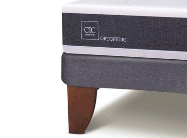 JUEGO DE DORMITORIO CIC CAMA EUROPEA ORTOPEDIC BD 2 PLAZAS + RESPALDO DUBLIN CHOCOLATE - 3