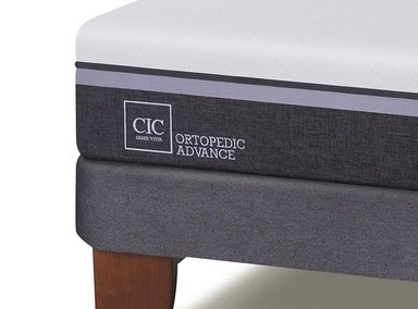 JUEGO DE DORMITORIO CIC CAMA EUROPEA ORTOPEDIC ADVANCE 1.5 PLAZAS + RESPALDO DUBLIN CARAMELO - 4
