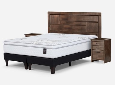 JUEGO DE DORMITORIO ROSEN CAMA EUROPEA ART 4 BD 2 PLAZAS + SET DOLCE - 2