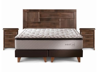 JUEGO DE DORMITORIO ROSEN CAMA EUROPEA NEST BD 2 PLAZAS + SET DOLCE - 1