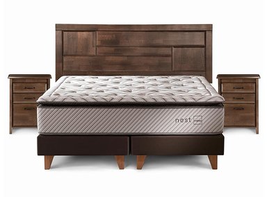 JUEGO DE DORMITORIO ROSEN CAMA EUROPEA NEST BD KING + SET DOLCE - 1