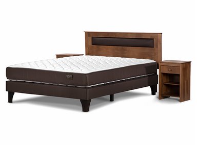 JUEGO DE DORMITORIO ROSEN CAMA EUROPEA ERGO T BN 2 PLAZAS + SET FERRARA - 2