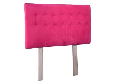 RESPALDO BODEVIR BOTONE FELPA 2 PLAZAS MADERA FUCSIA - 2
