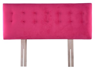 RESPALDO BODEVIR BOTONE FELPA 2 PLAZAS MADERA FUCSIA - 1