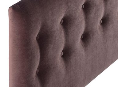 RESPALDO BODEVIR BOTONE FELPA 2 PLAZAS MADERA CHOCOLATE - 3