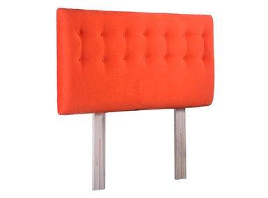 RESPALDO BODEVIR BOTONE FELPA 2 PLAZAS MADERA NARANJA - 2