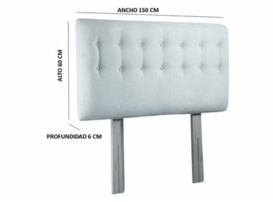 RESPALDO BODEVIR BOTONE FELPA 2 PLAZAS MADERA NARANJA - 5