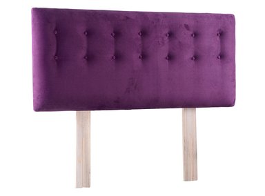 RESPALDO BODEVIR BOTONE FELPA KING MADERA MORADO - 2