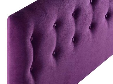 RESPALDO BODEVIR BOTONE FELPA KING MADERA MORADO - 3