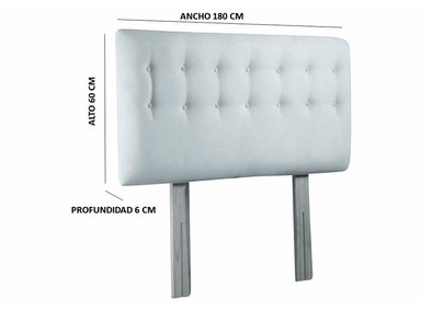 RESPALDO BODEVIR BOTONE FELPA KING MADERA MORADO - 5