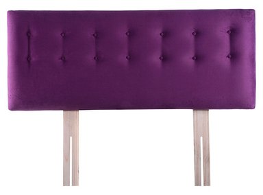 RESPALDO BODEVIR BOTONE FELPA KING MADERA MORADO - 1