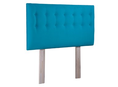 RESPALDO BODEVIR BOTONE FELPA KING MADERA TURQUESA - 2