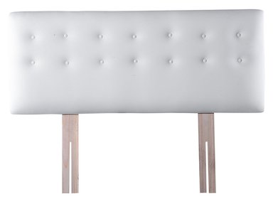 RESPALDO BODEVIR BOTONE PU 2 PLAZAS MADERA BLANCO - 1