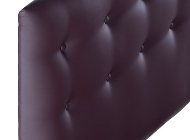 RESPALDO BODEVIR BOTONE PU 2 PLAZAS MADERA CHOCOLATE - 3