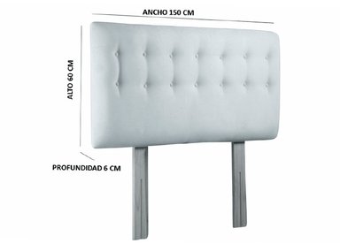 RESPALDO BODEVIR BOTONE PU 2 PLAZAS MADERA CHOCOLATE - 4