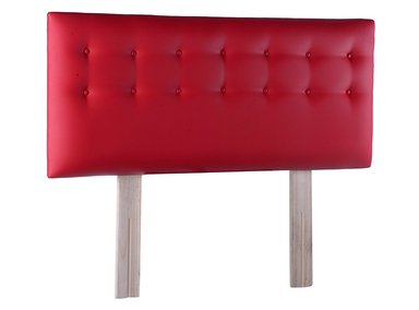 RESPALDO BODEVIR BOTONE PU 2 PLAZAS MADERA ROJO - 2