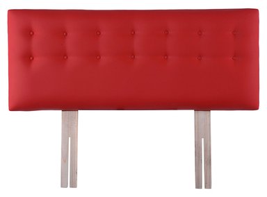 RESPALDO BODEVIR BOTONE PU 2 PLAZAS MADERA ROJO - 1