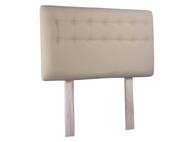 RESPALDO BODEVIR BOTONE PU KING MADERA BEIGE - 2