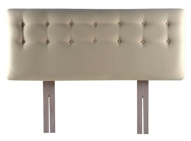 RESPALDO BODEVIR BOTONE PU KING MADERA BEIGE - 1