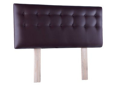 RESPALDO BODEVIR BOTONE PU KING MADERA CHOCOLATE - 2
