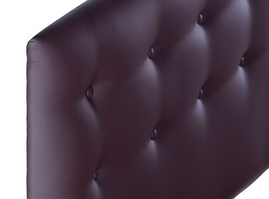 RESPALDO BODEVIR BOTONE PU KING MADERA CHOCOLATE - 3