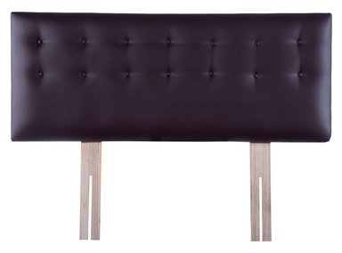 RESPALDO BODEVIR BOTONE PU KING MADERA CHOCOLATE - 1