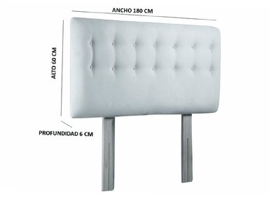 RESPALDO BODEVIR BOTONE PU KING MADERA NEGRO - 4