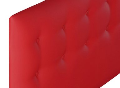 RESPALDO BODEVIR BOTONE PU KING MADERA ROJO - 3