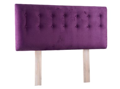 RESPALDO BODEVIR BOTONE FELPA 1.5 PLAZAS MADERA MORADO - 2
