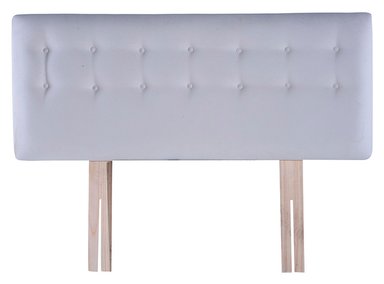 RESPALDO BODEVIR BOTONE FELPA 1.5 PLAZAS MADERA CRUDO - 1