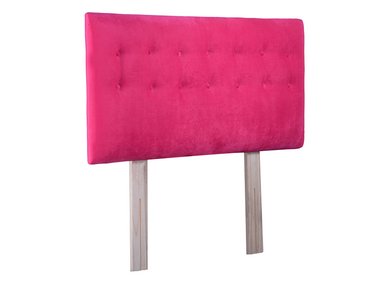 RESPALDO BODEVIR BOTONE FELPA 1.5 PLAZAS MADERA FUCSIA - 2