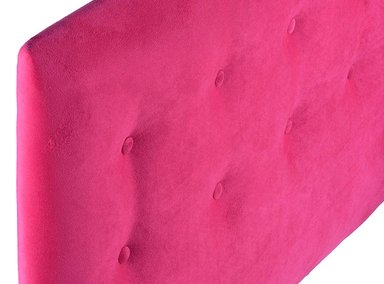 RESPALDO BODEVIR BOTONE FELPA 1.5 PLAZAS MADERA FUCSIA - 3