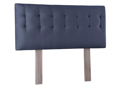RESPALDO BODEVIR BOTONE FELPA 1.5 PLAZAS MADERA GRIS - 2